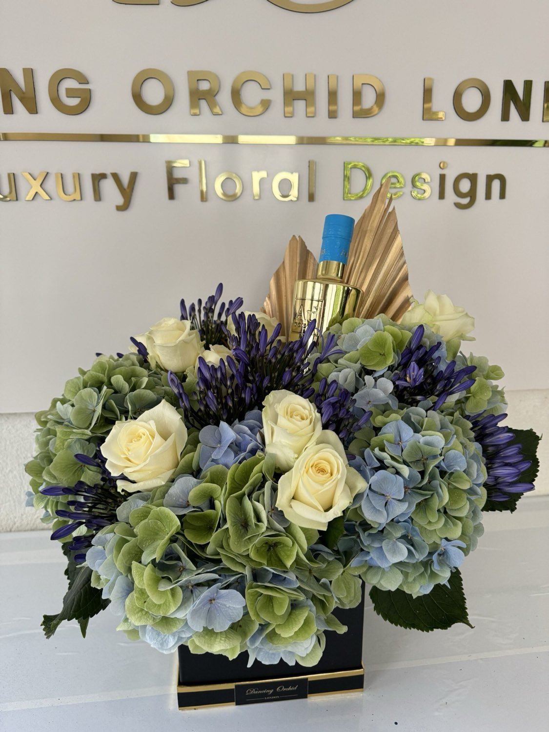 Floral arrangement from our North London studio by Dancing Orchid, North London florist